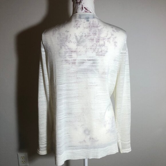 🕊️ Jones New York Collection Woman Open Knit Cardigan – 0X - Picture 6 of 11